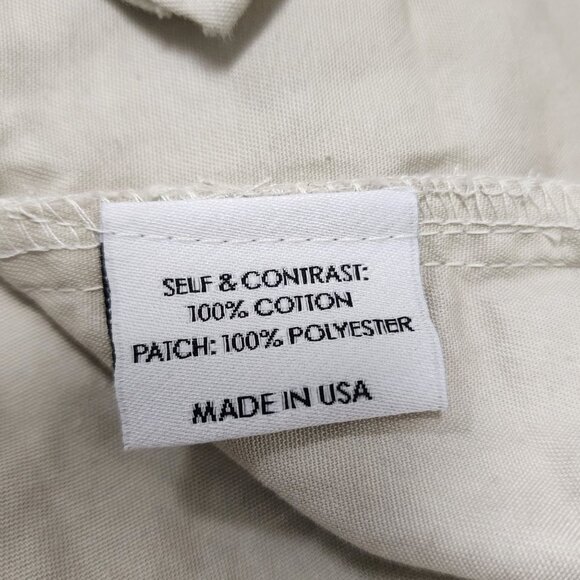 McKenna Quinn khaki 5 button short sleeve shooting shirt L - Picture 4 of 4